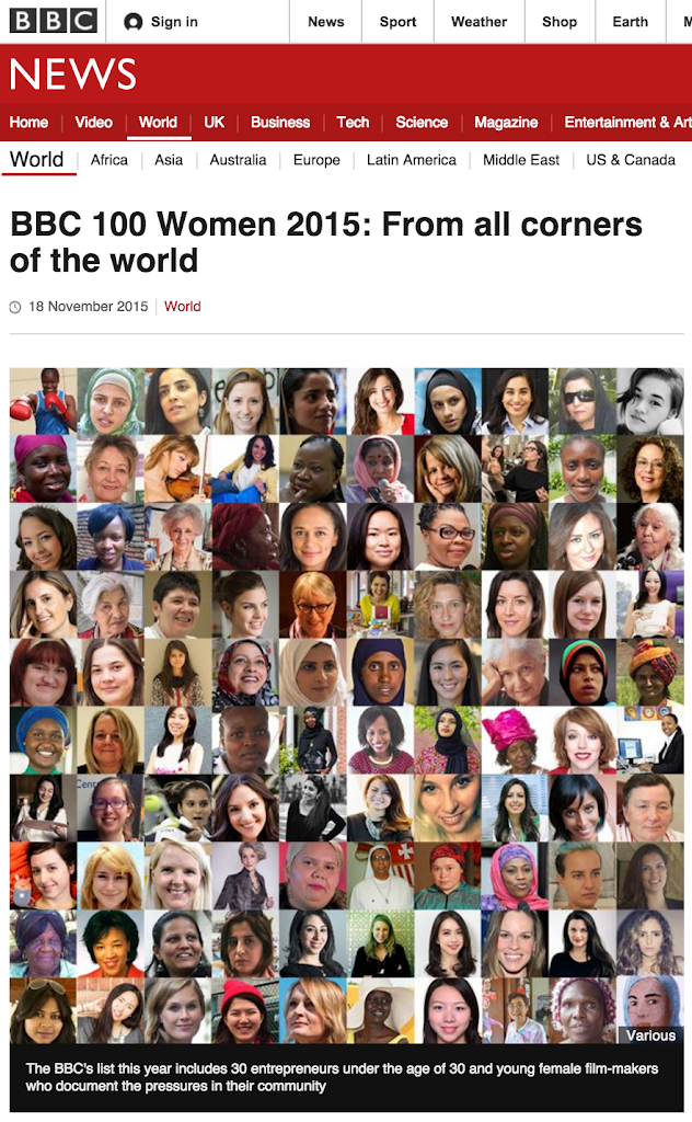 BBC: 100 Women 2015