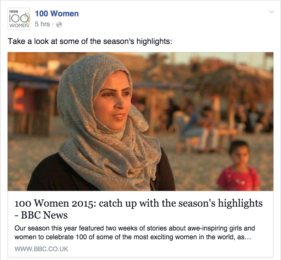 BBC News: Highlights of 100 Women 2015