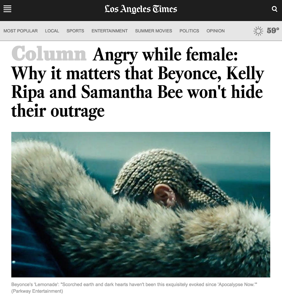 LATimes: Angry While Female