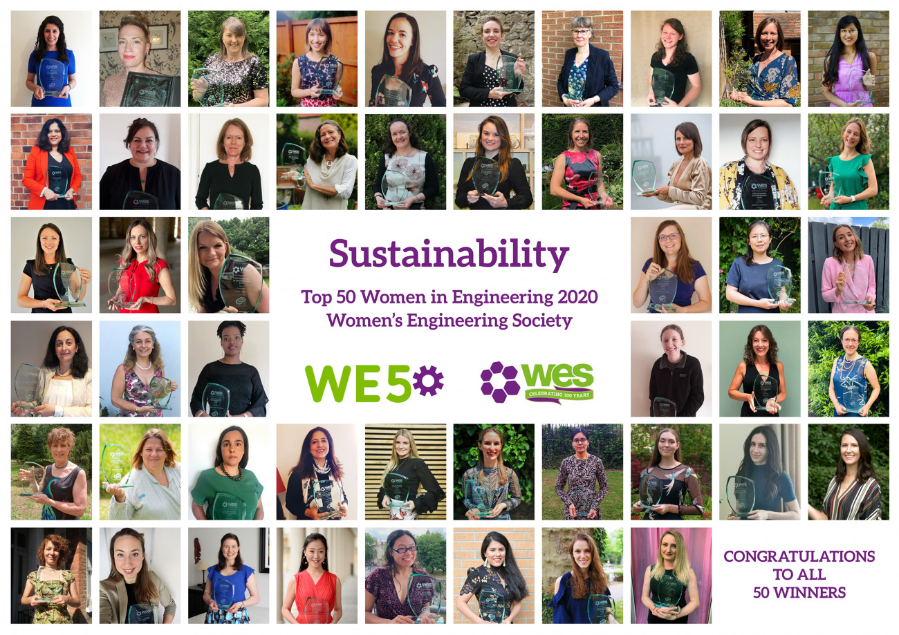 Top 50 Women in Engineering (UK) Sustainability awards Equalities EECS