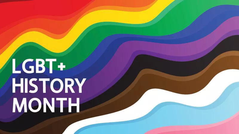 LGBT+ history month logo